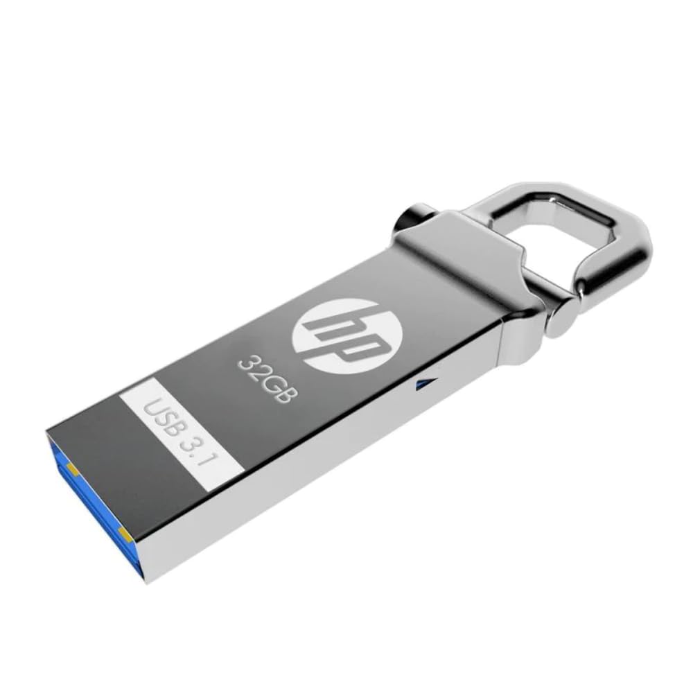Amazon | HP USBメモリ 32GB USB 3.0 シルバーフックデザイン